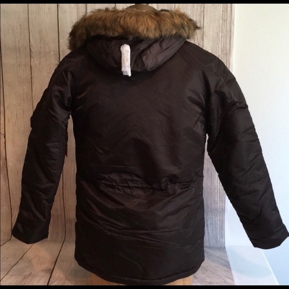 Alpha Industries N-3B Snorkel Parka ECWS Jacket Size Men’s Small Regular - Picture 3 of 4